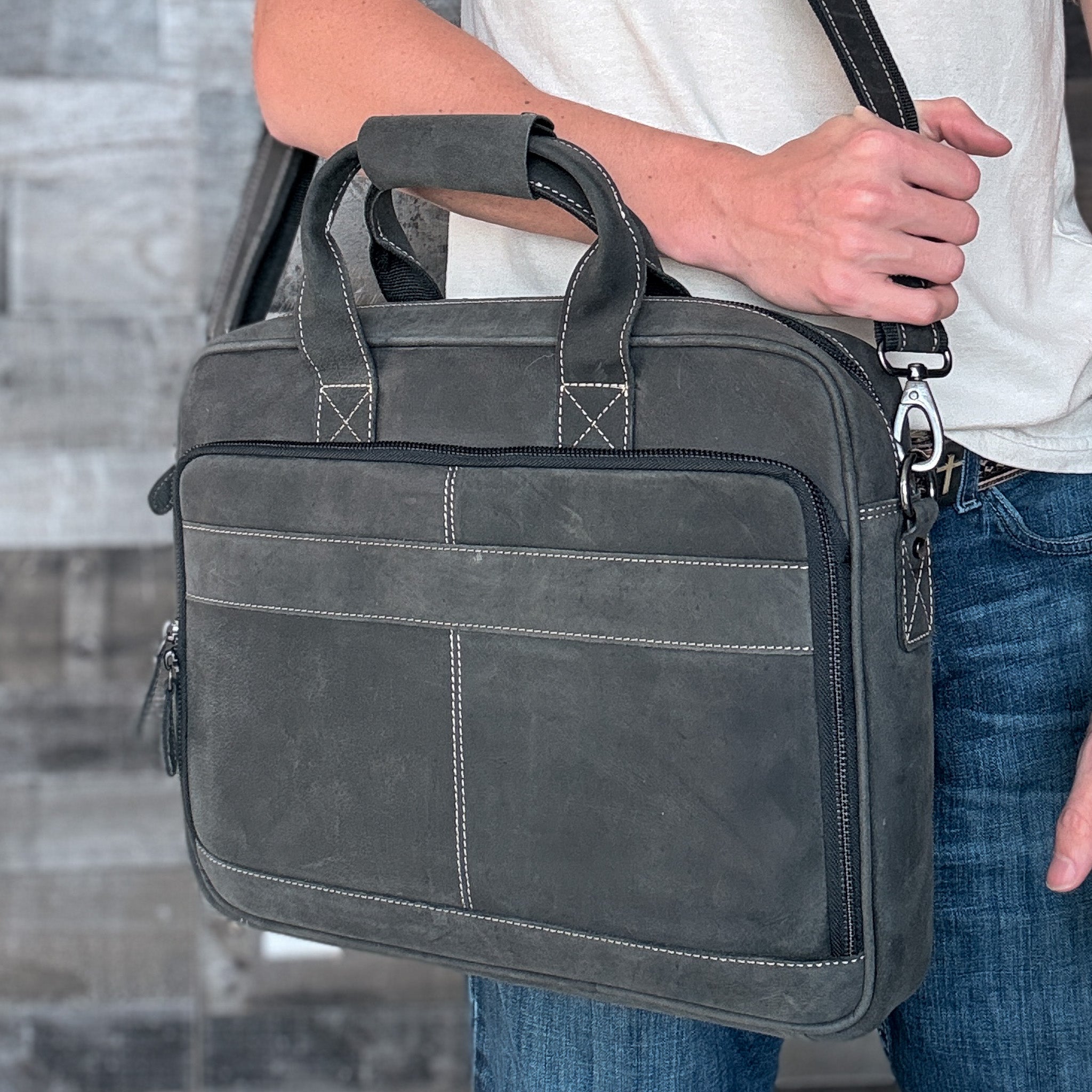 Black Leather Briefcase