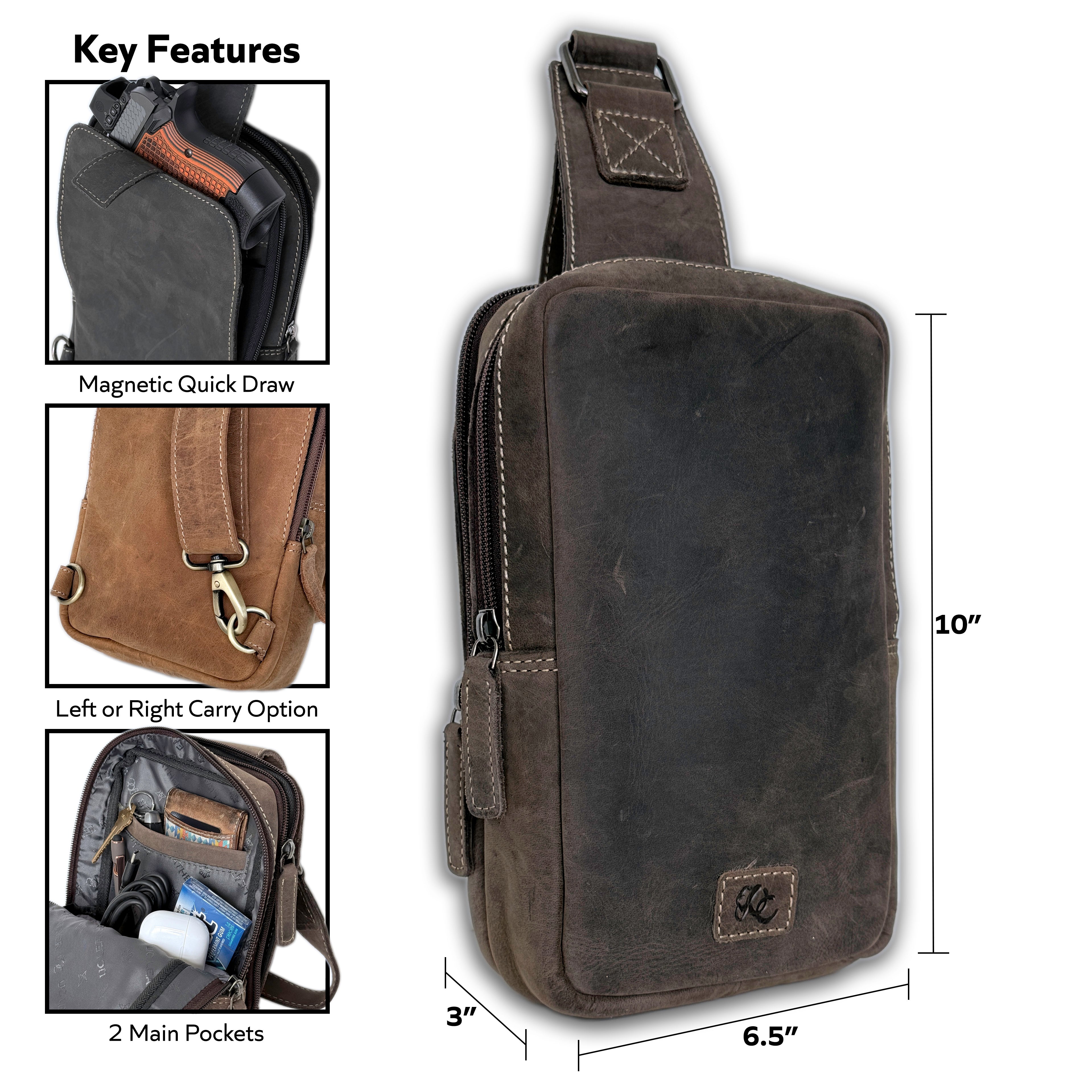 dark brown 2 sling
