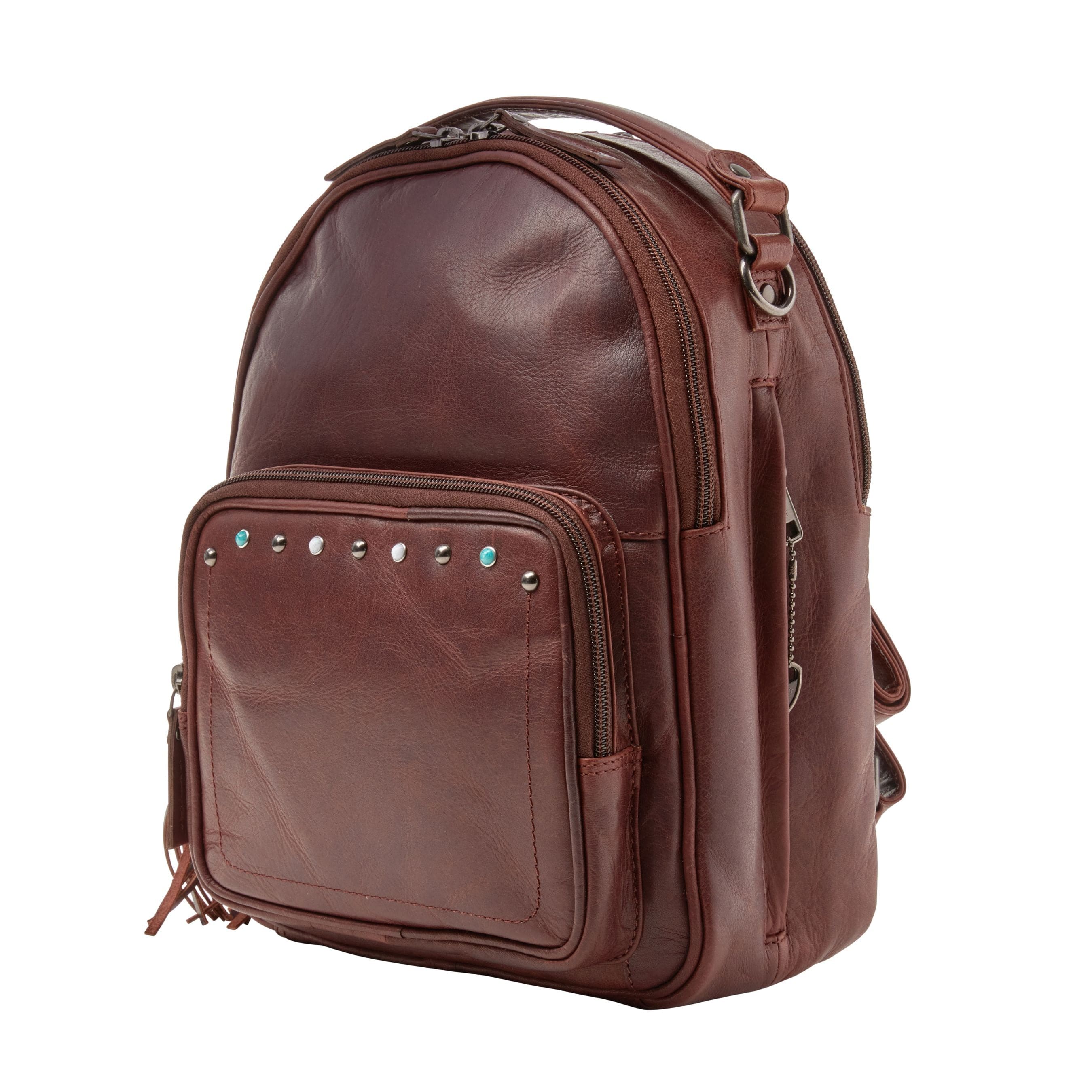 Concealed Carry Sawyer Leather Backpack -  Locking YKK Holster Purse -  Women Bag for Gun -  Gun Owner Outdoor Bag -  Outdoors Gun Bag -  Women's Conceal Carry Purse for Firearm -  Women Gun Users -  gun carrier backpack -  best gun carrying backpack-  best gun carry backpack -  Pistol and Firearm Bag -  Western Hide Backpack -  Boho Stylish Backpack for Women -  Universal Holster Bag -  Marley Unisex Backpack - Women's Concealed Carry Bagpack -  premium leather backpack